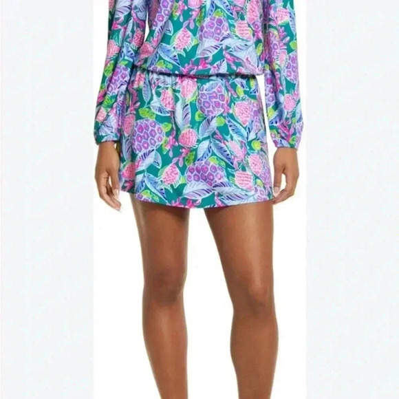 Lilly Pulitzer Lana Skort Romper - Off Shoulder, Size S - Picture 3 of 5